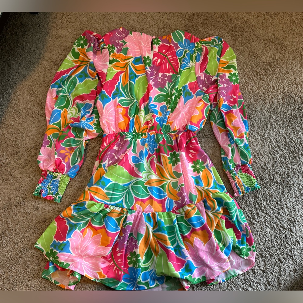 Baltic Born Vibrant Floral Long Sleeve Dress - Picture 5 of 9